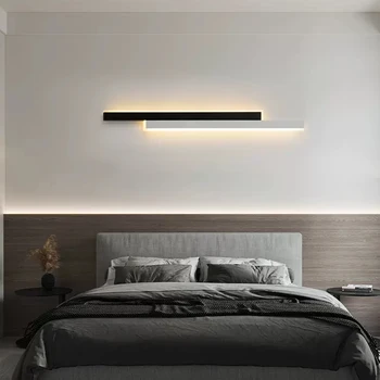 Modern LED Minimalist Duvar Lambası duvar Aplik Oturma Odası Arka Plan Yatak Odası Koridor Otel Odası Dekor Kademesiz Karartma Parlaklık