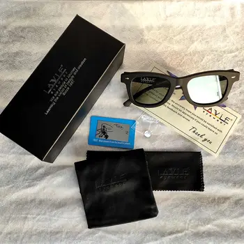Orijinal Tasarım Güneş Gözlüğü LCD Polarize Lensler Elektronik Geçirgenliği Mannually Ayarlanabilir Lensler güneş gözlüğü Vintage Çerçeve 4