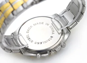 ORLANDO Marka İzle Lüks Altın Saatler Erkekler Paslanmaz Çelik Kuvars Saatı Erkekler horloge adam relogio masculino reloj hombre 5