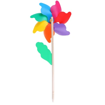 Güzel Yüksek Kalite 45 cm Ahşap Bahçe Yard Parti Fırıldak Rüzgar Spinner Süs Dekorasyon Çocuk Oyuncakları 0