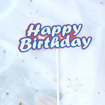 8 adet Karikatür Mutlu Doğum Günü Pastası Topper Seti Sevimli Süper Kahraman Kağıt Kek Topper Çocuk Boys Doğum Günü Partisi Kek Süslemeleri 1