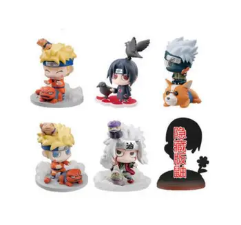 6 Adet Naruto Uzumaki Naruto Uchiha Itachi Obito Anime Aksiyon Figürü Çocuk oyuncak Karikatür Koleksiyonu rakamlar cadılar bayramı hediye için 5