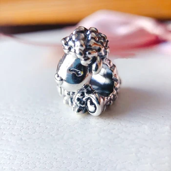 925 Ayar Gümüş Boncuk Gümüş Sevimli Küçük Koyun Fit Orijinal Pandora Takılar Mybeboa Bilezik Kadınlar DIY Takı Hediye 4