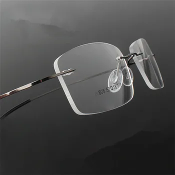Çerçevesiz Titanyum Ultra hafif okuma gözlükleri +1 +1.5 +2 +2.5 +3 +3.5 +4Rimless ochki dlya chteniya sin montura gafas de lectura 2