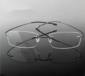 Çerçevesiz Titanyum Ultra hafif okuma gözlükleri +1 +1.5 +2 +2.5 +3 +3.5 +4Rimless ochki dlya chteniya sin montura gafas de lectura 3