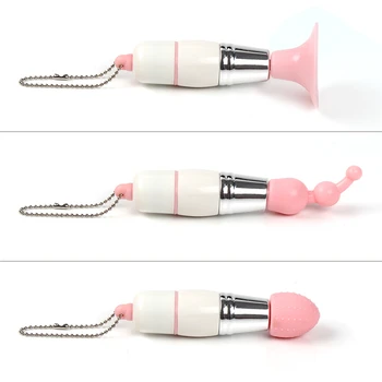 3 Tip Vibratör Kafaları Bir Klitoral Emme Vibratörler Kadınlar İçin Yapay Penis Yetişkinler İçin 18 Seks Oyuncakları Kadınlar İçin Erotik Seks Shop