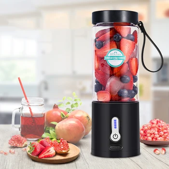 530ML Taşınabilir karıştırma şişesi Elektrikli Meyve Sıkacağı Mikser taze meyve suyu mikseri Smoothie USB Şarj Edilebilir mutfak robotu Mini Sıkacağı