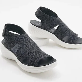 Kadın Sandalet Hafif Takozlar Ayakkabı Kadın Topuklu Sandalet 2022 Yaz Sandalias Mujer platform ayakkabılar Kadın Yaz Ayakkabı 2