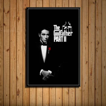 Godfather Film Serisi Marlon Brando Al Pacino Klasik Sanat İpek Tuval Poster Duvar Ev Süslemeleri Artwor Çocuk Odası İçin