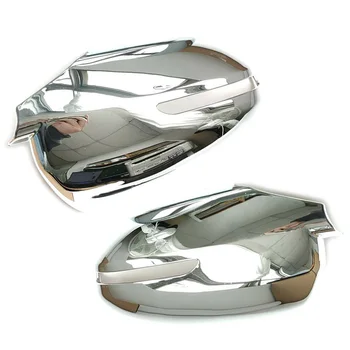 1 Çift Ön Sol Sağ dikiz Aynası Kapağı Trim Fit Kia K5 Optima 2013 2012 2011 Krom ABS 0