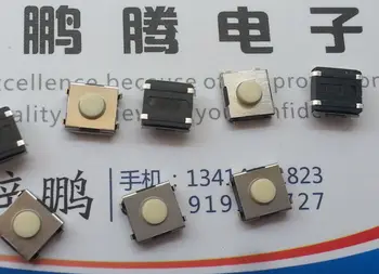 10 Adet / grup İthal Tayvan Yuanda DIP dokunmatik anahtarı 6*6*3.1 SMD 4-ayak paketi ayak düğmesi fretting beyaz