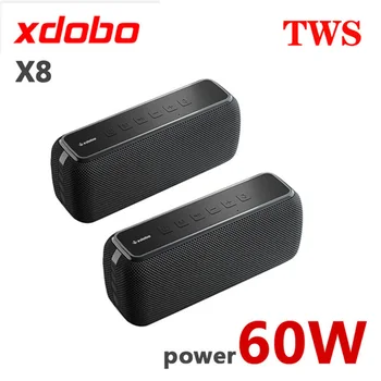 X8 60W taşınabilir bluetooth'lu hoparlör TWS Bas Soundbar Bilgisayar Stereo Subwoofer Açık Su Geçirmez ses amplifikatörü Kart Müzik Kutusu 0