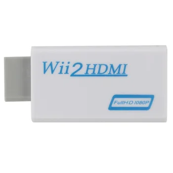 WVVMVV HD 1080 P Wii HDMI uyumlu Dönüştürücü Adaptör Full HD 720 P 1080 P 3.5 mm Ses Video Kablosu PC HDTV Monitör Ekran 2