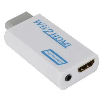 WVVMVV HD 1080 P Wii HDMI uyumlu Dönüştürücü Adaptör Full HD 720 P 1080 P 3.5 mm Ses Video Kablosu PC HDTV Monitör Ekran 3