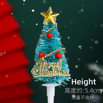Noel Kek Dekorasyon Çelenk Noel Ağacı suni çam kozalağı Kek Aralık Çim Daire Jingle Bell Kek Topper Çocuklar Favor Merry Christmas