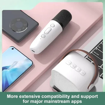 2022 Yeni Mini kablosuz mikrofon Bluetooth Küçük taşınabilir hoparlör Açık Karaoke Ses All-in-one Mikrofon Subwoofer Sıcak Satış HiFi