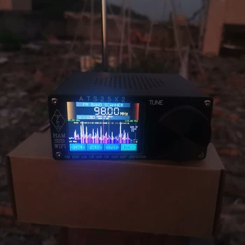 Son ATS-25X2 FM RDS APP Ağ WİFİ Yapılandırma Tüm Bant Radyo Spektrum Tarama DSP Alıcısı Yükseltme ATS-25 ATS-25X1
