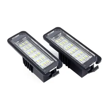 ALOYSEED 2Pcs12V LED Numarası Plaka İşık Lambaları araba lisansı Plaka ışıkları Dış Aksesuarlar VW GOLF 4 için 5 6 7 Polo 6R