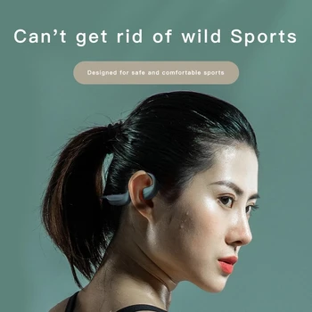 TWS Kemik İletim kablosuz bluetooth Kulaklık Kulak Kancası spor koşu spor Su Geçirmez Spor Kulaklık Mikrofon İle G100 5