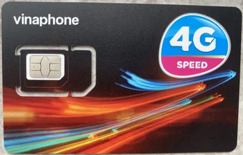 Vietnam Vinaphone Ön Ödemeli Sım Kart A,Sınırsız Veri, konuşma ve metin,4G LTE ağ telefon kartı,Vietnam Seyahat sım Kartı, 4G Veri kartı 3