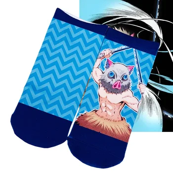 Anime iblis avcısı Çorap Evil Kimestu Hiçbir Yaiba Bıçak Kısa Antiskid Rahat Yaz Çorap Spor Sahne Kadın Erkek Arkadaş Çorap