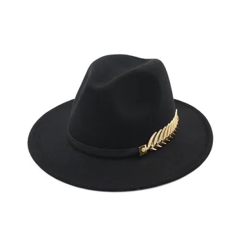 DeserveTo Rolünü Hareket Zincir Caz Şapka Kadınlar Ve Erkekler İçin Moda Şapka Yün Melon Şapka geniş şapka Renkli şapka 0