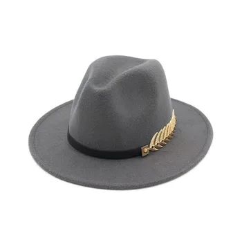 DeserveTo Rolünü Hareket Zincir Caz Şapka Kadınlar Ve Erkekler İçin Moda Şapka Yün Melon Şapka geniş şapka Renkli şapka 1