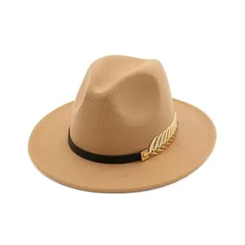 DeserveTo Rolünü Hareket Zincir Caz Şapka Kadınlar Ve Erkekler İçin Moda Şapka Yün Melon Şapka geniş şapka Renkli şapka 2