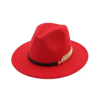DeserveTo Rolünü Hareket Zincir Caz Şapka Kadınlar Ve Erkekler İçin Moda Şapka Yün Melon Şapka geniş şapka Renkli şapka 5
