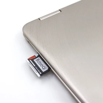 BASEQI Alüminyum Mikro SD Kart Adaptörü Asus ZenBook Flip ux360CA Model 610A Hafıza kart okuyucu