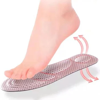 4D Bellek Köpük Ortopedik Tabanlık Ayakkabı Yetişkin Rastgele Renkler Düz Ayak Kemer Desteği Masaj Plantar Fasiite Unisex Spor Pedleri