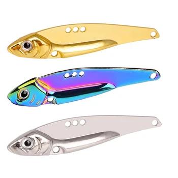 Renkli VIB Balıkçılık Cazibesi 7-25g Yapay Bıçak Metal Batan Spinner Crankbait Titreşim Yem Pesca Bas Pike Levrek Mücadele