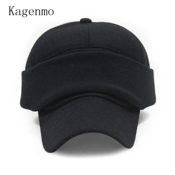 Kagenmo Kış Sıcak Beyzbol Şapkası Kulak Koruma Yüz Koruyucuları Erkek Kadın Pamuk Şapka 0
