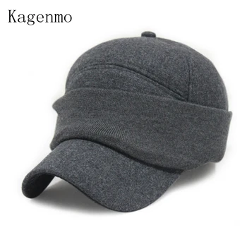 Kagenmo Kış Sıcak Beyzbol Şapkası Kulak Koruma Yüz Koruyucuları Erkek Kadın Pamuk Şapka 3