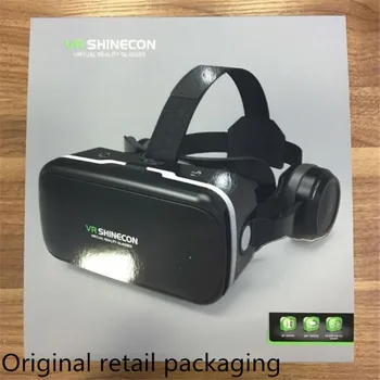 Orijinal VR Sanal Gerçeklik 3D Gözlük Kutusu Stereo VR Google Karton Kulaklık Kask IOS Android Smartphone için, kablosuz Rocker 0