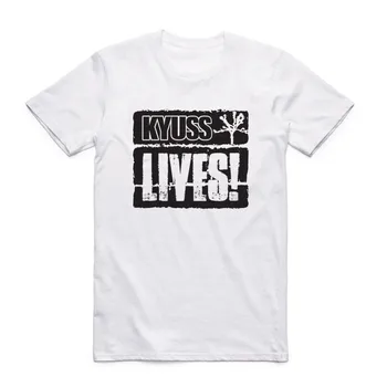 2019 Erkekler Baskı Kyuss Rock Grubu Moda T Shirt Kısa Kollu O Boyun Queens Taş Devri Debriyaj Yaz Rahat hoş t-shirt 0