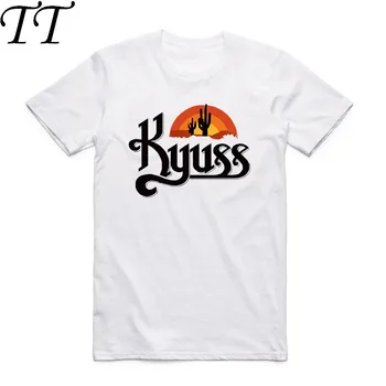 2019 Erkekler Baskı Kyuss Rock Grubu Moda T Shirt Kısa Kollu O Boyun Queens Taş Devri Debriyaj Yaz Rahat hoş t-shirt 4