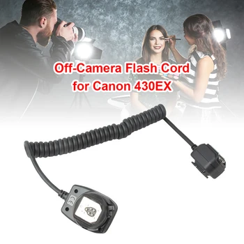 OC-E3 Kamera Uzatma Kablosu Kamera Uzatma Kablosu Odak Flaş Sync Odak Kablosu Canon Nikon için El Feneri