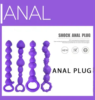 4 Stilleri BDSM anal dildo Boncuk Anal Seks Oyuncakları Kadınlar için Silikon Anal Plug Çift Erkek Eşcinsel Masturbator Vajinal Stimülasyon Topları 5