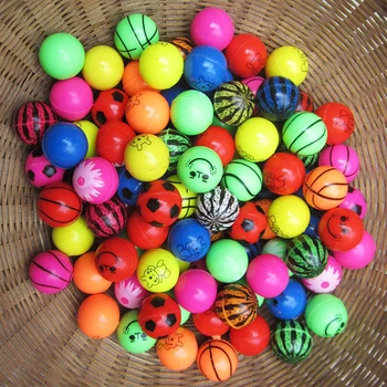 10 adet / paket Komik Oyuncak Topları Karışık Süper Kabarık Topu Çocuk Elastik Kauçuk Yüzdürme Topu Çocuklar Doğum Günü Partisi Hediye Küvet Oyuncaklar 0