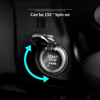 Evrensel Araba Motoru Ateşleme Start Stop Push Button Anahtarı Dekoratif Sticker Anahtarı Koruyucu Kapak Araba İç Aksesuarları İçin