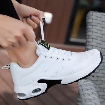 2022NEW Ayakkabı Kadın Hafif rahat ayakkabılar Moda Nefes Yürüyüş Koşu Kadın Ayakkabı Zapatos De Mujer Kapalı beyaz ayakkabı