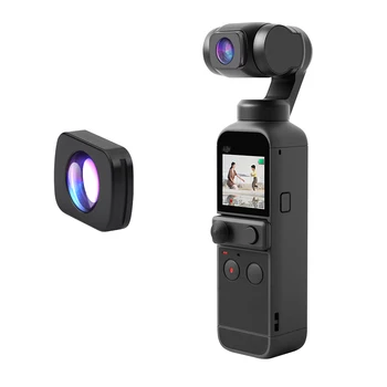1 Adet Mini Taşınabilir Manyetik Makro Lens DJI Cep 2 Kamera Lens Vlog Çekim El Gimbal Kamera Lens Aksesuarları