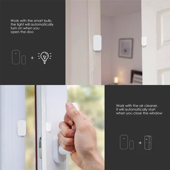 Orijinal Aqara Kapı Pencere Sensörü Akıllı Ev Zigbee Fonksiyonu Mini Sensör Uzaktan Kumanda Alarm Güvenlik Mijia Apple Homekit 0