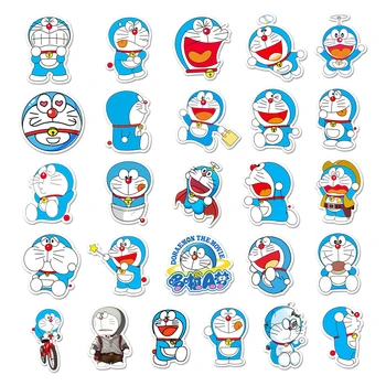 Karikatür Anime Kawaii Doraemon Çıkartmalar Dizüstü Bavul Kırtasiye Su Geçirmez Çıkartmaları Albümü Graffiti Çocuk Oyuncakları Doğum Günü Hediyeleri 1