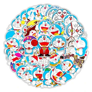 Karikatür Anime Kawaii Doraemon Çıkartmalar Dizüstü Bavul Kırtasiye Su Geçirmez Çıkartmaları Albümü Graffiti Çocuk Oyuncakları Doğum Günü Hediyeleri 2