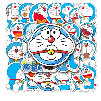Karikatür Anime Kawaii Doraemon Çıkartmalar Dizüstü Bavul Kırtasiye Su Geçirmez Çıkartmaları Albümü Graffiti Çocuk Oyuncakları Doğum Günü Hediyeleri 3
