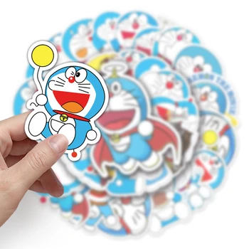 Karikatür Anime Kawaii Doraemon Çıkartmalar Dizüstü Bavul Kırtasiye Su Geçirmez Çıkartmaları Albümü Graffiti Çocuk Oyuncakları Doğum Günü Hediyeleri 5