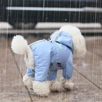 Köpek Yağmurluk Dört Ayak Su Geçirmez Küçük Ve Orta Ölçekli Köpek Yansıtıcı Tam Paket Pet Yağmurluk Oyuncak Panço