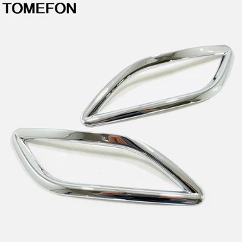 TOMEFON Volkswagen T-Çapraz 2018 2019 2020 Araba Arka Sis İşık Lambası Sis Lambası krom çerçeve Dış Aksesuarlar Styling için ABS 0
